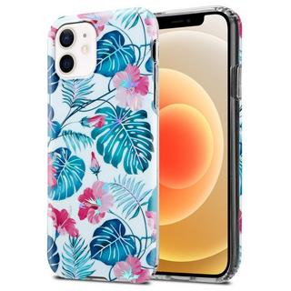 Cadorabo  Housse compatible avec Apple iPhone 12 / 12 PRO - Coque de protection en silicone TPU avec motif floral 