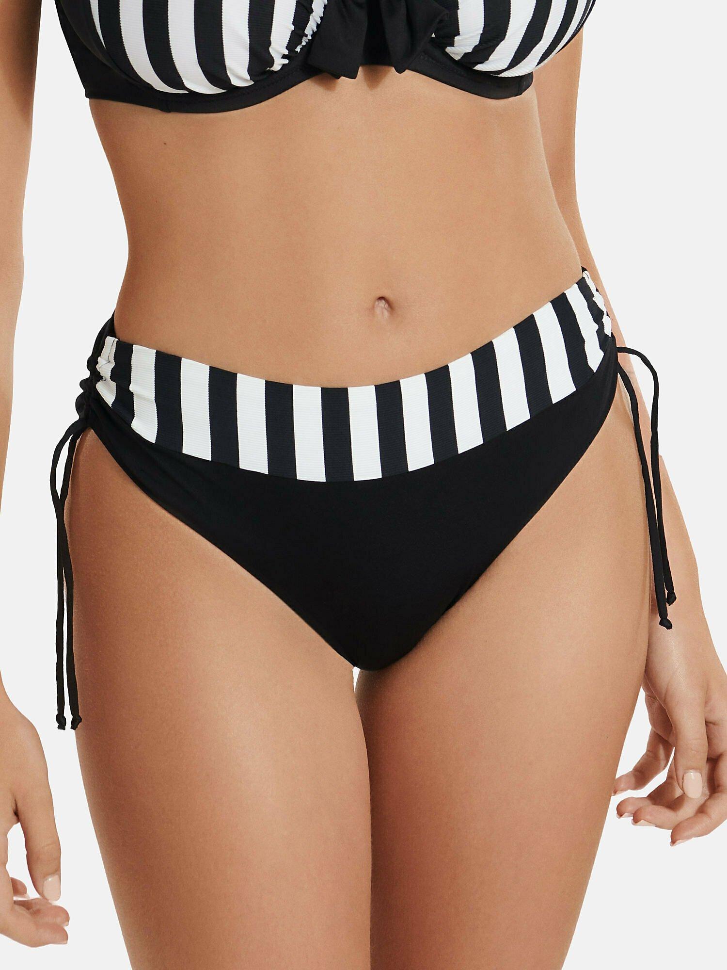 Image of Bikinistrümpfe Mit Hoher Taille Verstellbare Seiten Rhodes Unisex Schwarz 44