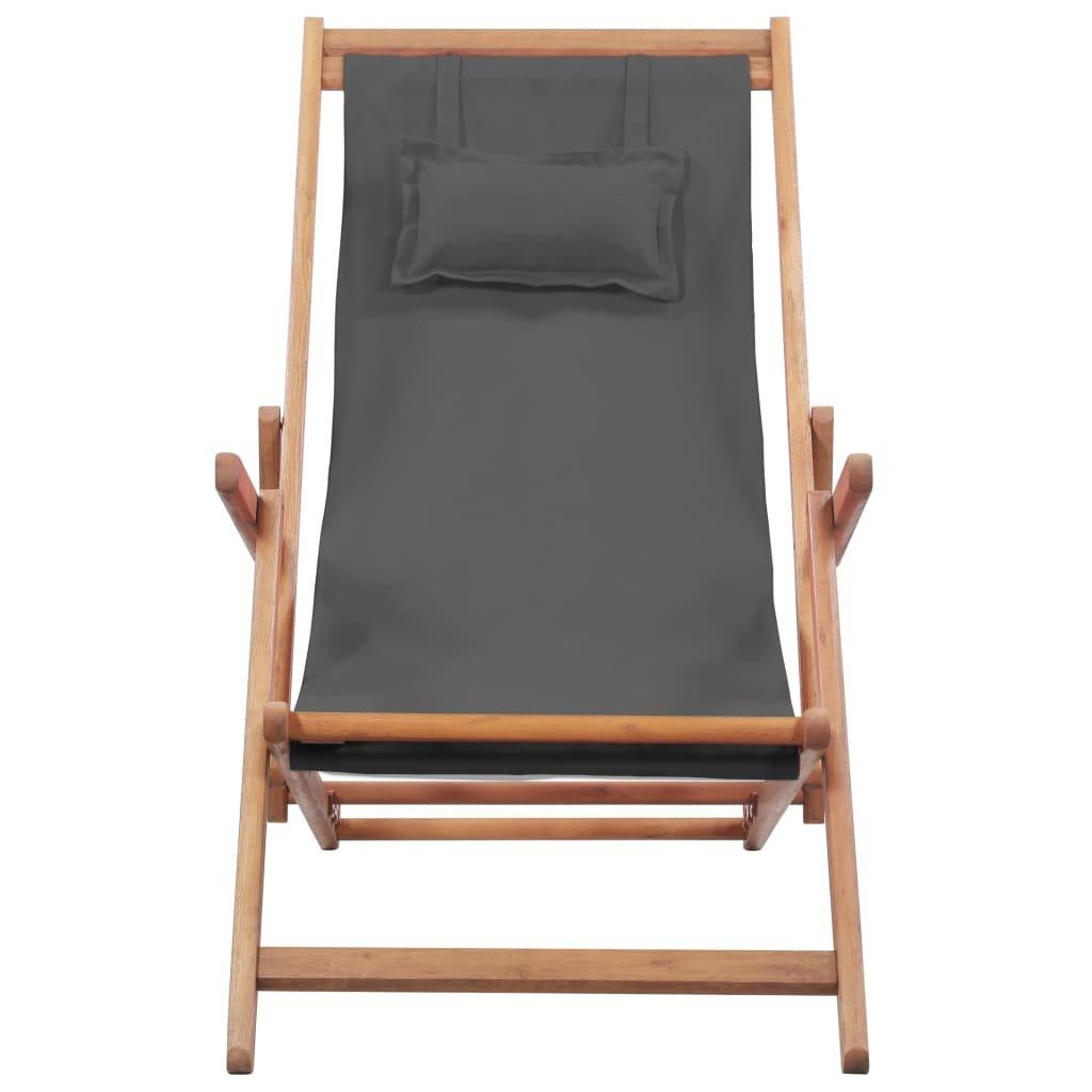 VidaXL Chaise de plage tissu  