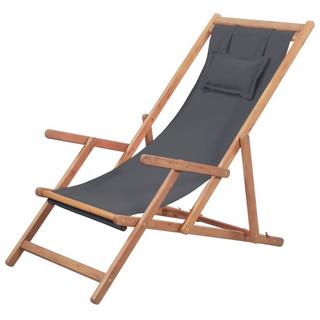 VidaXL Chaise de plage tissu  