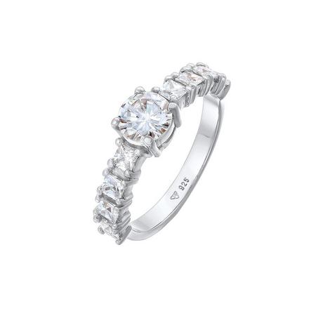 Elli  Bague Elli Ring Zirkonia Verlobung Eternity 925 Silber 