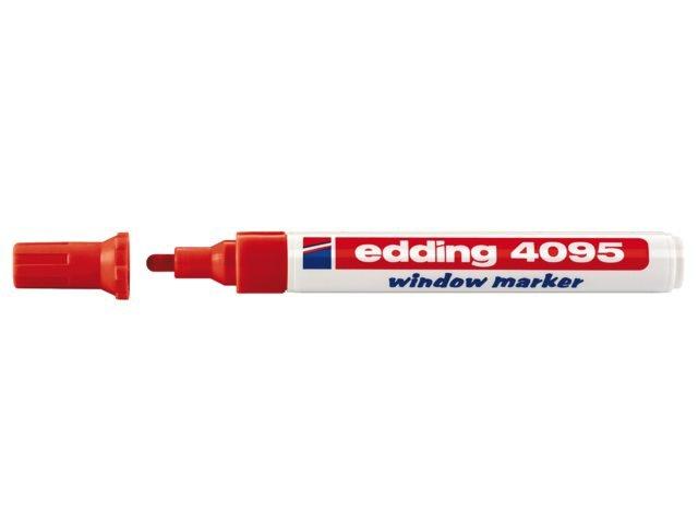 Edding Edding 4095 evidenziatore 10 pz Fissa Rosso  