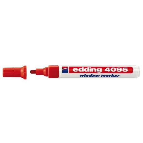 Edding Edding 4095 evidenziatore 10 pz Fissa Rosso  