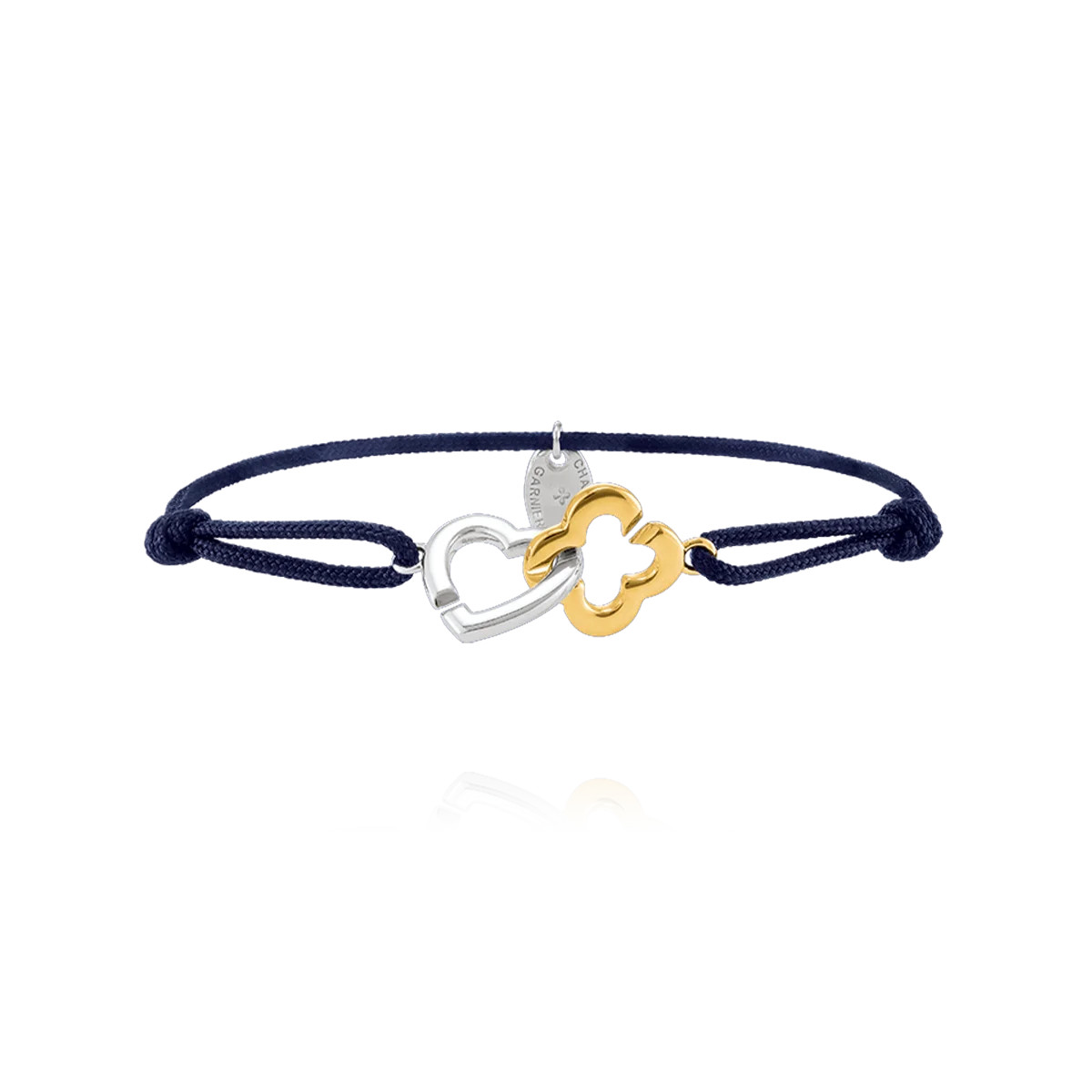 Charles Garnier  PASSION Herz- und Kleeblatt-Armband in Silber und Goldsilber 