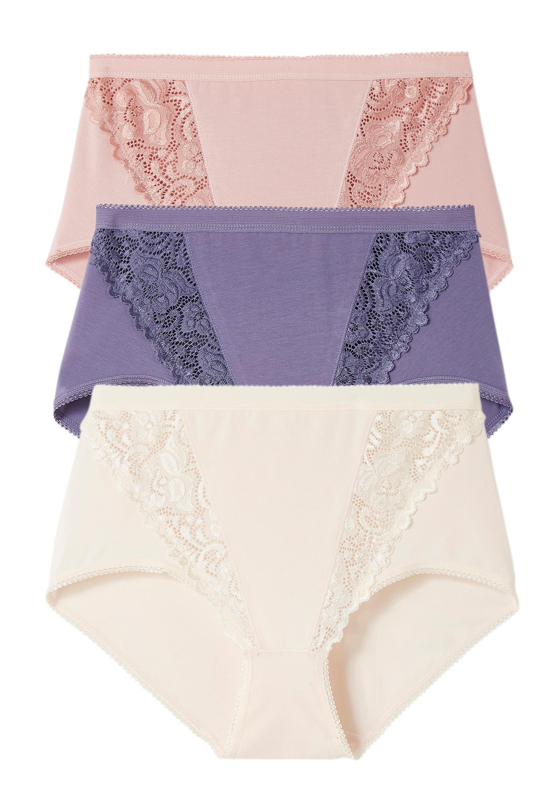 Image of Slip ,maxi Im 3er-pack Aus Dehnbarer Baumwolle. Damen Multicolor 38/40