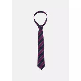 Seidensticker Krawatte Breit (7cm) Fit Streifen  Flieder