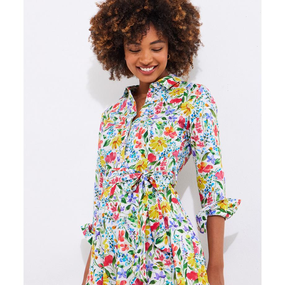 Joe Browns Robe Chemisier Motif Fleuri Patte de Boutonnage  