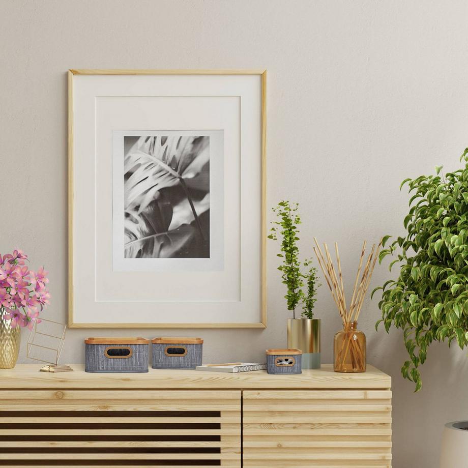 Northio Bambus Aufbewahrungskörbe 3er Set  