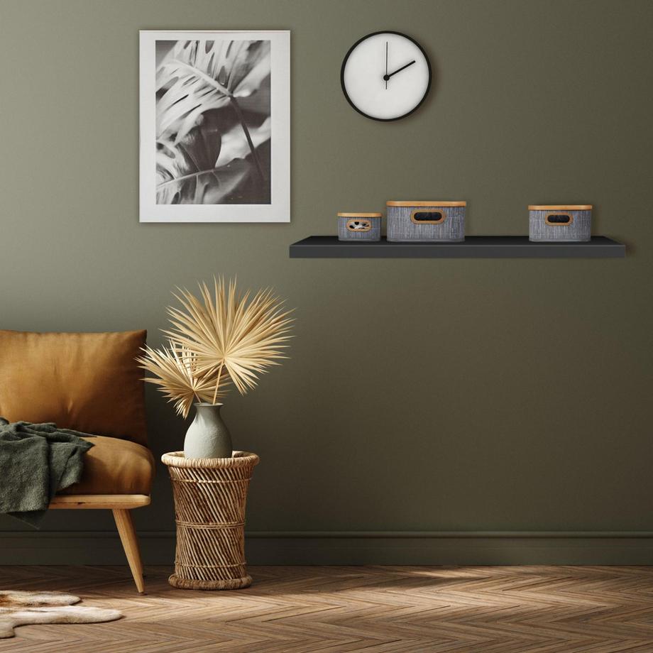 Northio Bambus Aufbewahrungskörbe 3er Set  