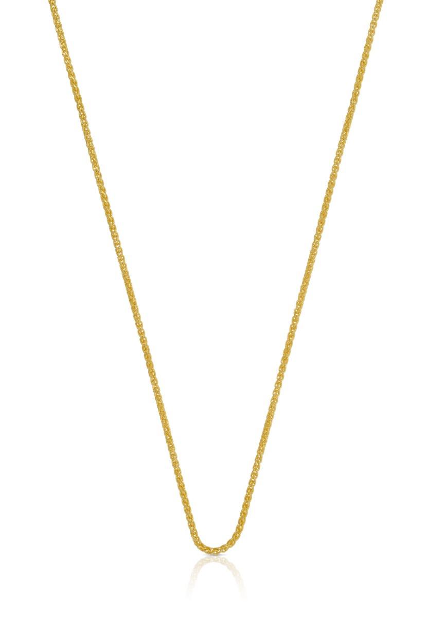 Image of Collier Zopf Gelbgold 750, 1.2mm, 45cm Unisex Gelbgold 45cm