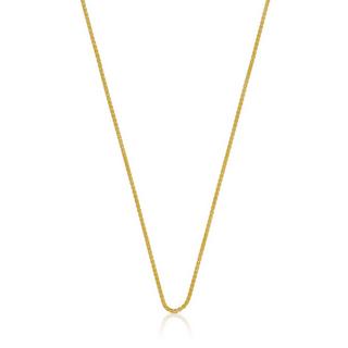 MUAU Schmuck  Collier Zopf Gelbgold 750, 1.2mm, 45cm 