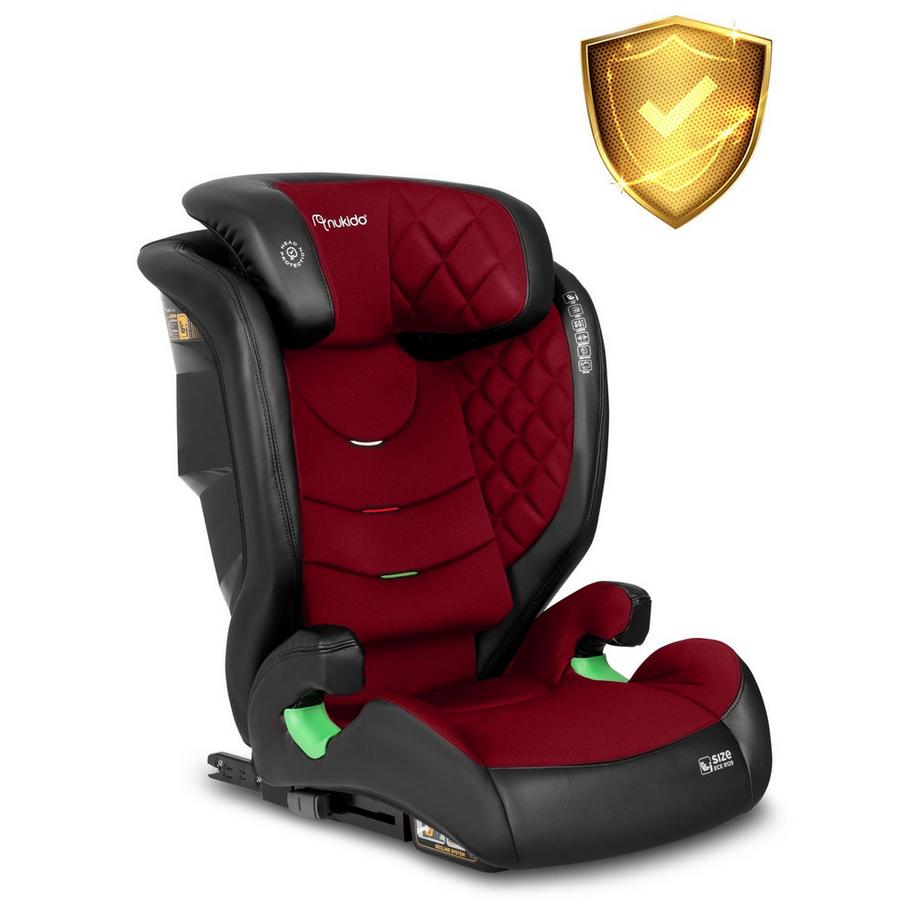 B2X  Siège auto Nukido Louis noir/rouge 15-36 kg ISOFIX 