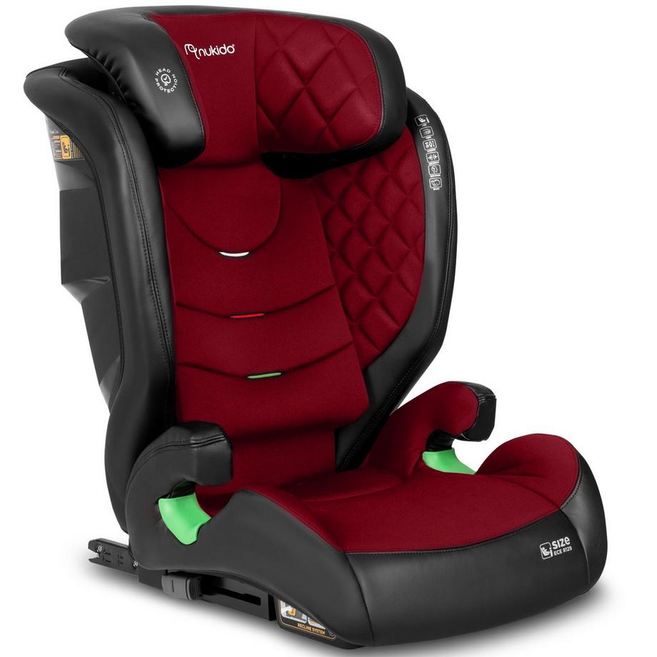 B2X  Siège auto Nukido Louis noir/rouge 15-36 kg ISOFIX 