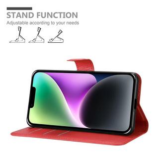 Cadorabo  Housse compatible avec Apple iPhone 14 - Coque de protection avec fermeture magnétique, fonction de support et compartiment pour carte 