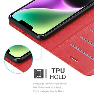 Cadorabo  Housse compatible avec Apple iPhone 14 - Coque de protection avec fermeture magnétique, fonction de support et compartiment pour carte 