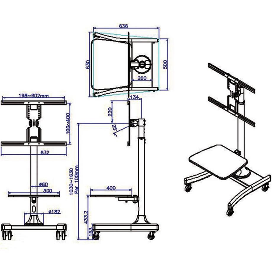 Value  Value LCD/TV Mobile Cart 