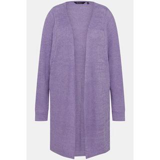 Ulla Popken  Cardigan dal taglio lungo e oversize a palloncino con maniche a pipistrello 