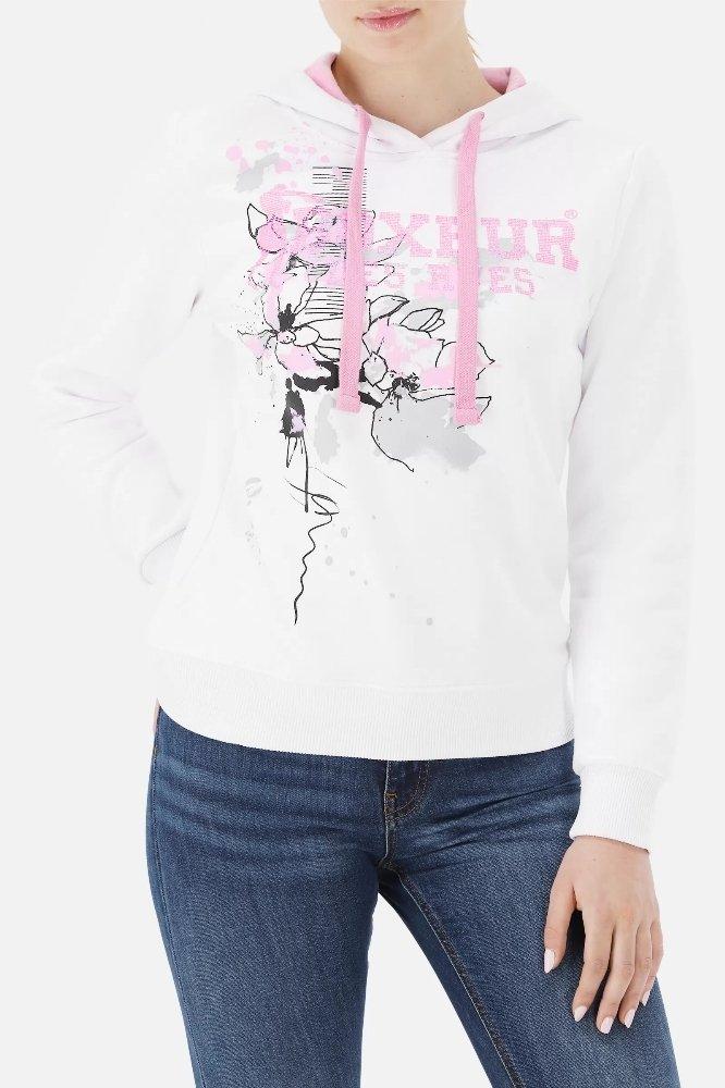 Image of Lady Hooded Sweatshirt Damen Weiss XL