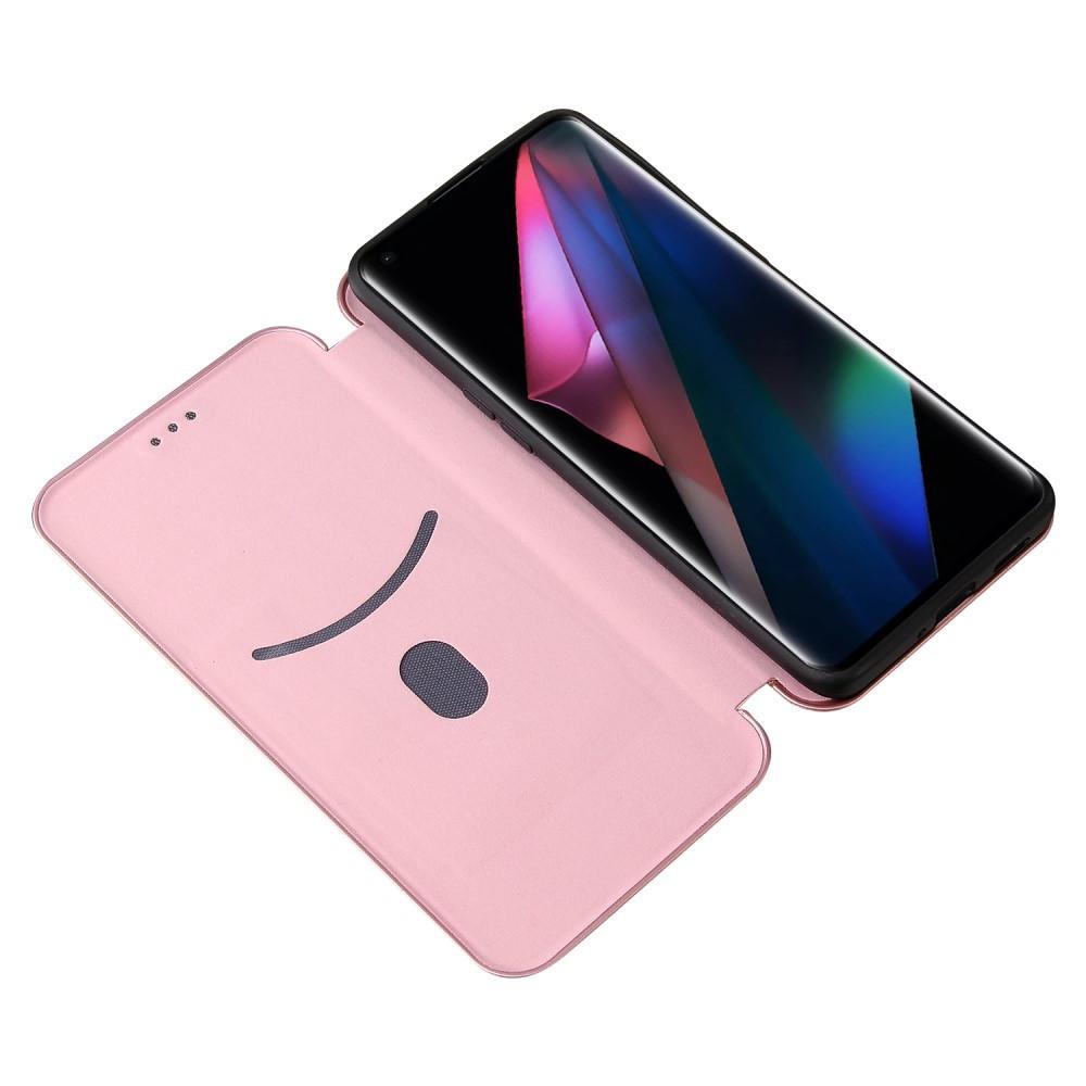 Cover-Discount  OPPO Find X3 Pro - Carbon Look Flip Case Hülle 