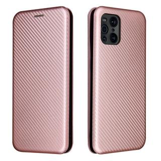 Cover-Discount  Oppo Find X3 Pro - Carbon Look Flip Case Coque 