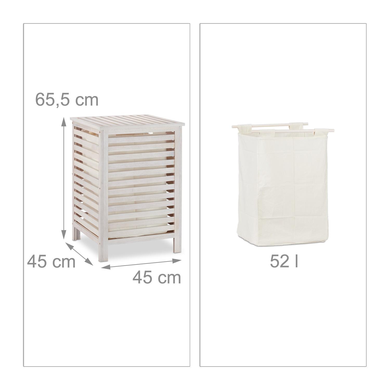 B2X Waschküche Walnuss Weiß  