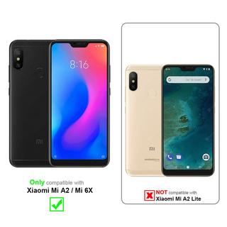 Cadorabo  Housse compatible avec Xiaomi Mi A2 / Mi 6X - Coque de protection avec fermeture magnétique, fonction de support et compartiment pour carte 