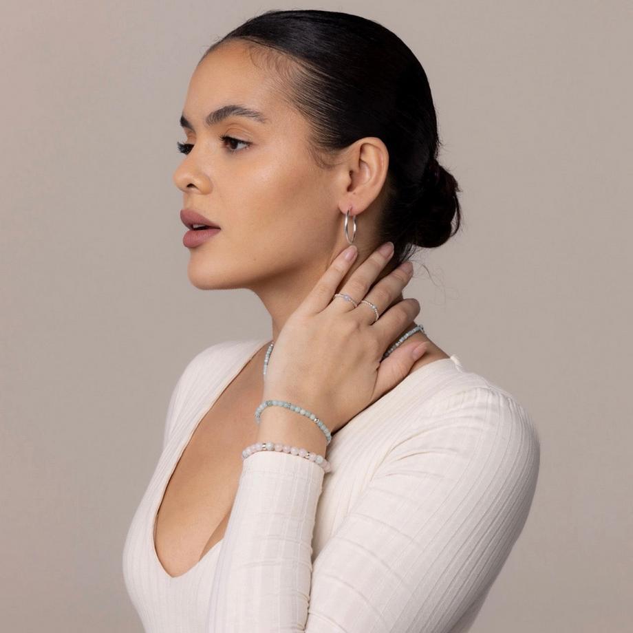 Balibay  Bague Nala  avec pierre d'amazonite facettée 