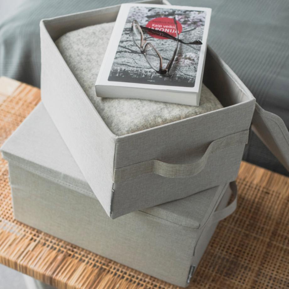 Bigso Box of Sweden SOFT Aufbewahrungsbox Beige M  