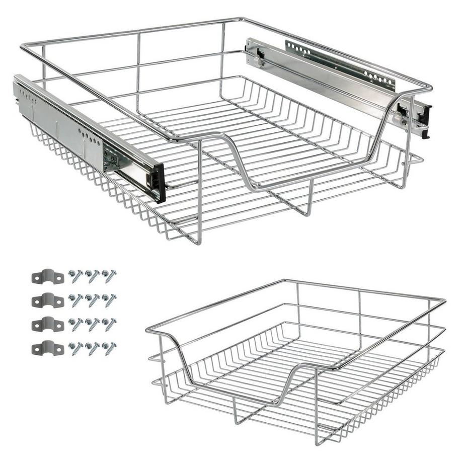 Arebos  Teleskop Schublade Küchenschublade Korbauszug Schrankauszug Küchenschrank 