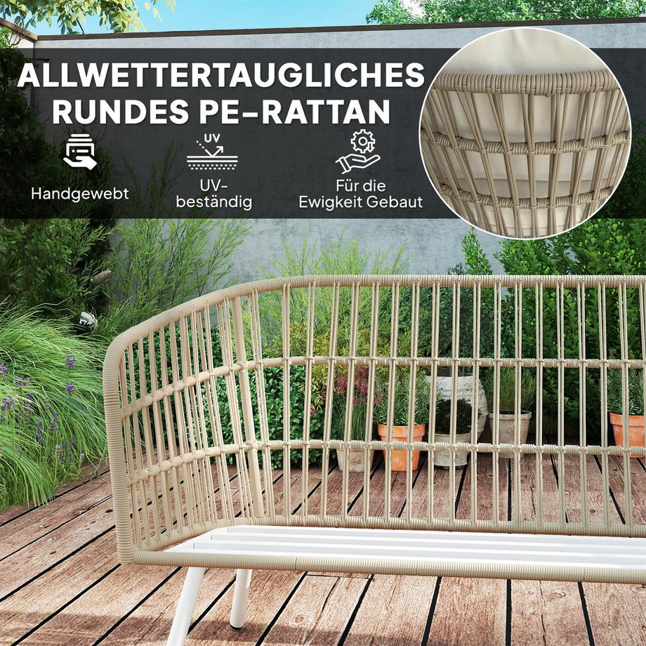 Outsunny Rattan Gartenmöbel-Set  