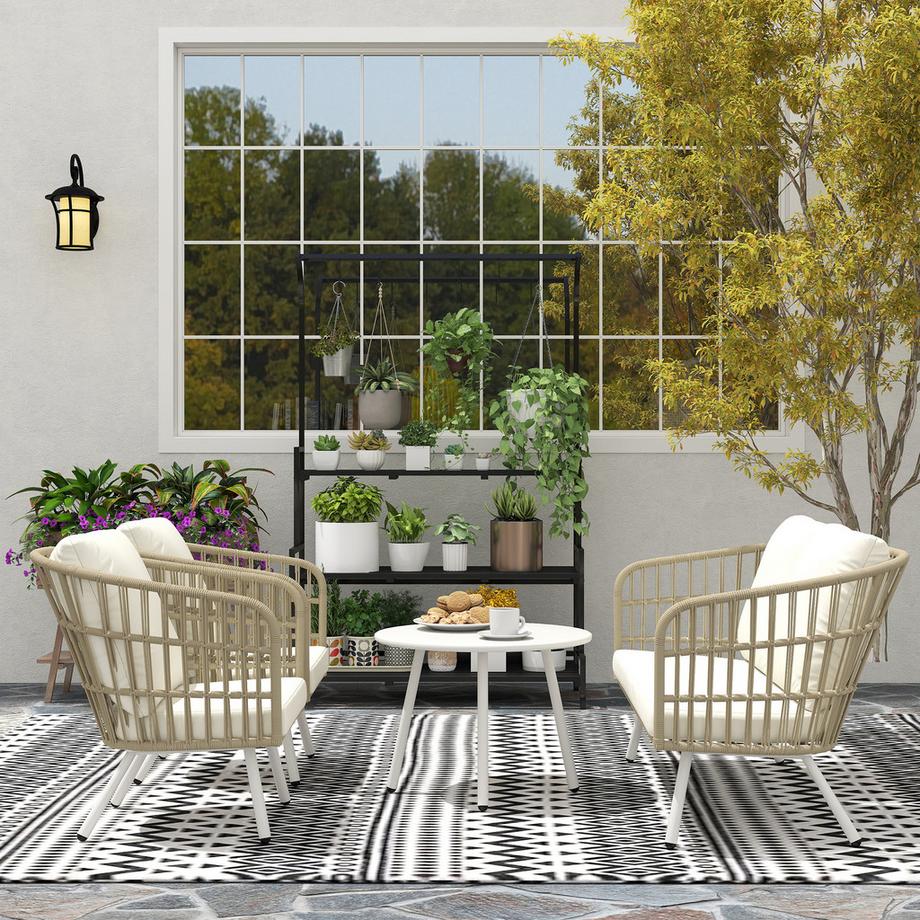 Outsunny Rattan Gartenmöbel-Set  