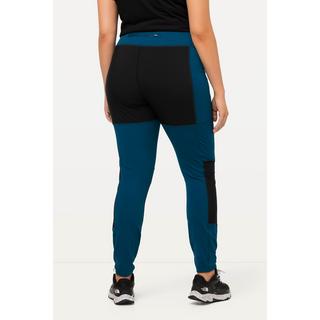 Ulla Popken  Leggings da trekking a vita alta con cintura elastica e tasca con zip 