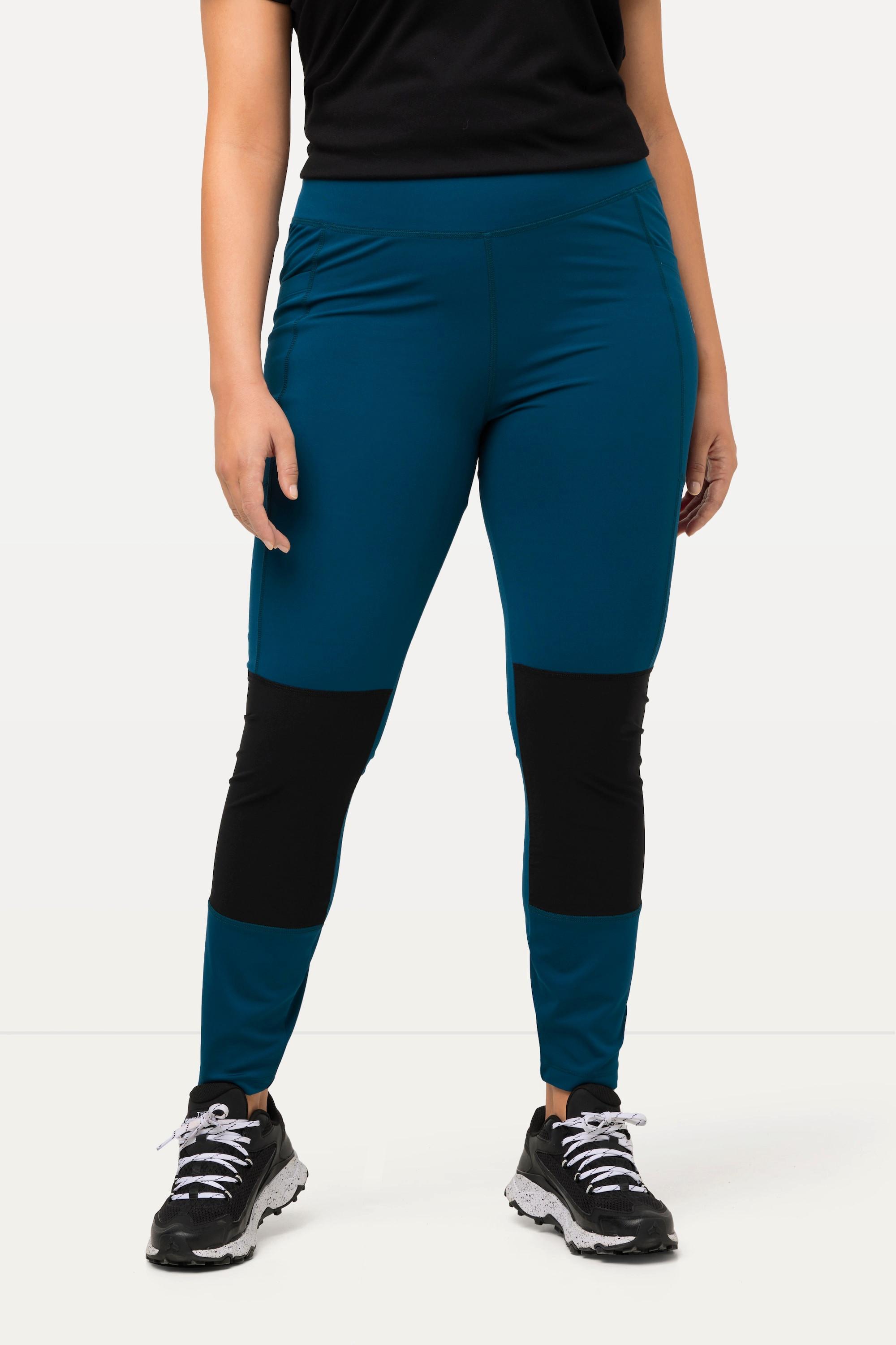 Ulla Popken  Leggings da trekking a vita alta con cintura elastica e tasca con zip 