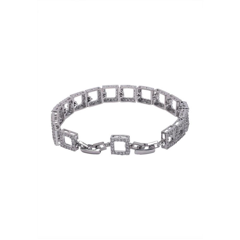 AVANT-GARDE PARIS  Diva Bracciale a Catena Quadrata Cava 