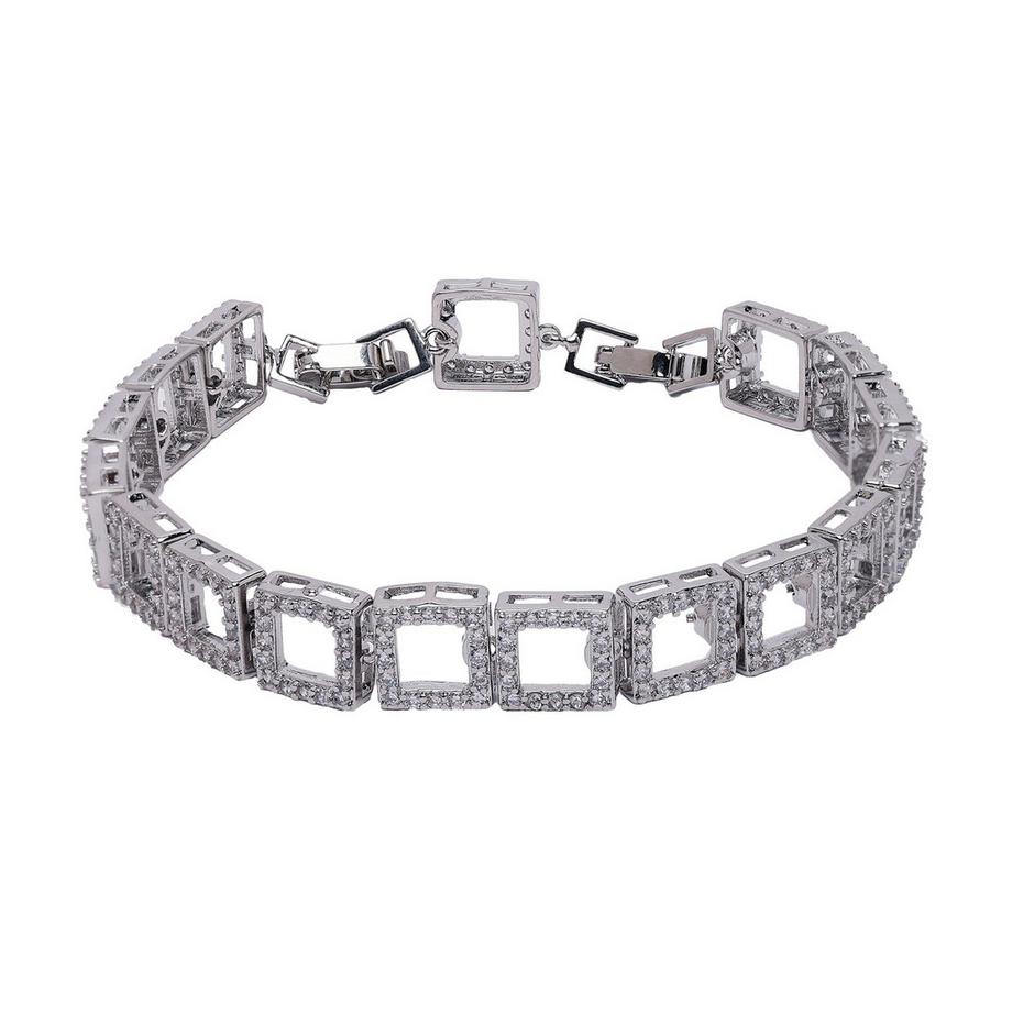 Diva Bracciale a Catena Quadrata Cava