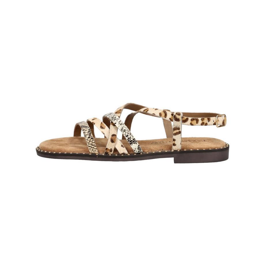 Lazamani Sandales à brides avec imprimé léopard  