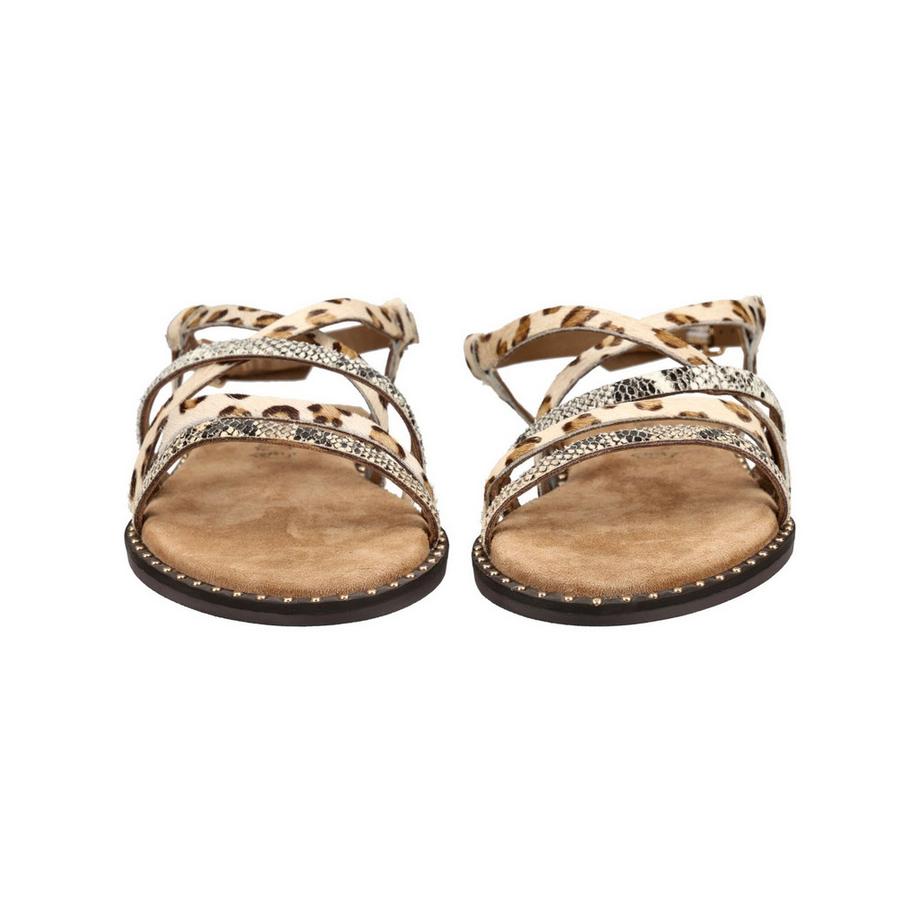 Lazamani Sandales à brides avec imprimé léopard  
