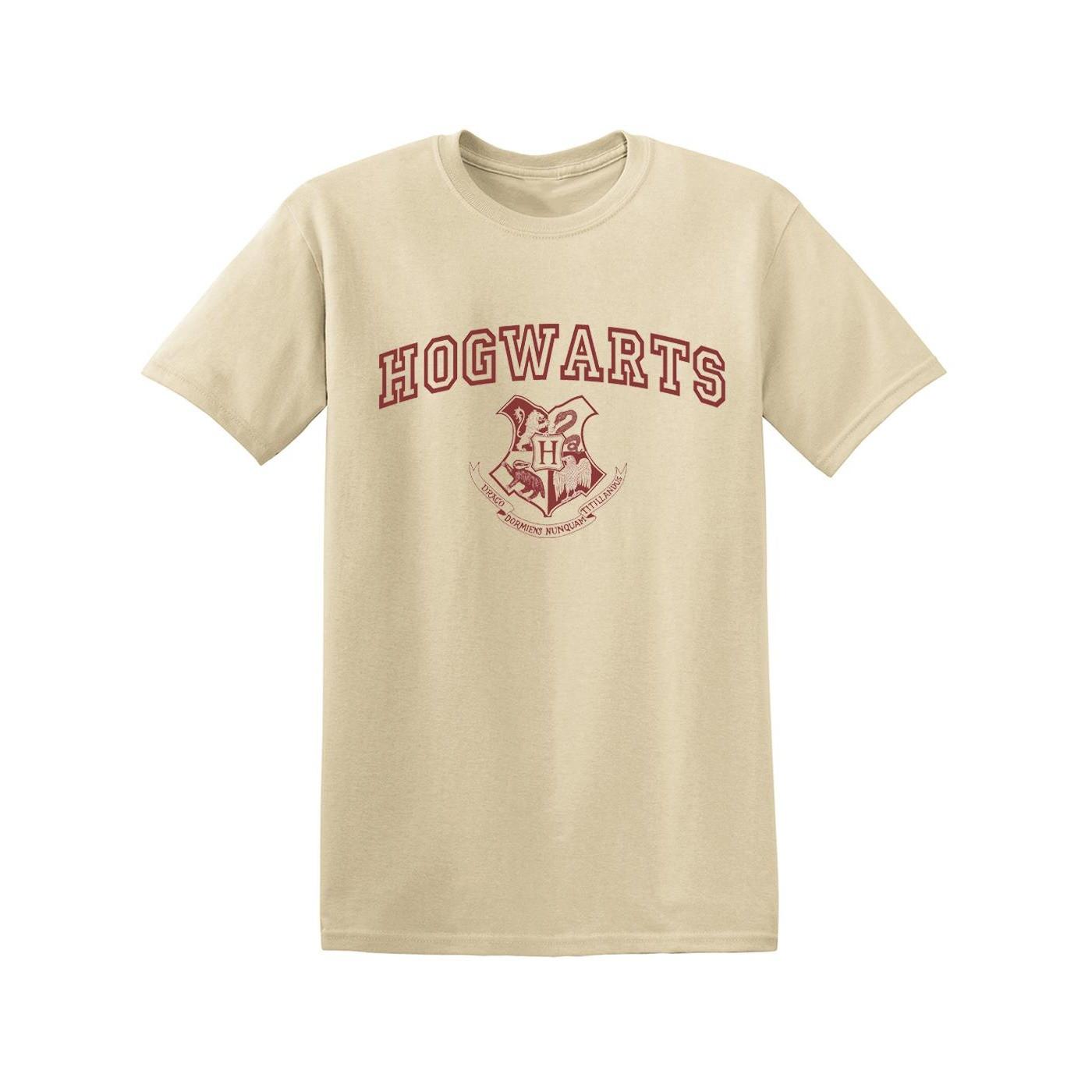 Image of Hogwarts Crest Boyfriend Fit Tshirt Damen Sand S