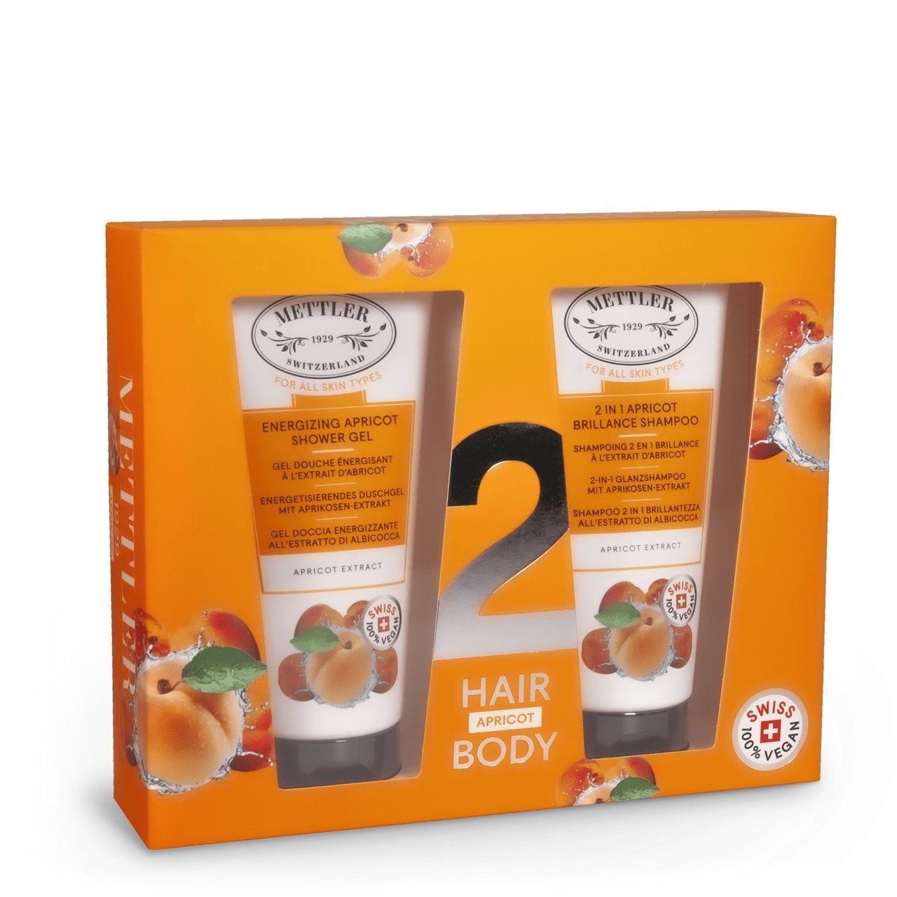 Image of Haar- Und Körperpflegeset Aprikose Unisex 2X200ML