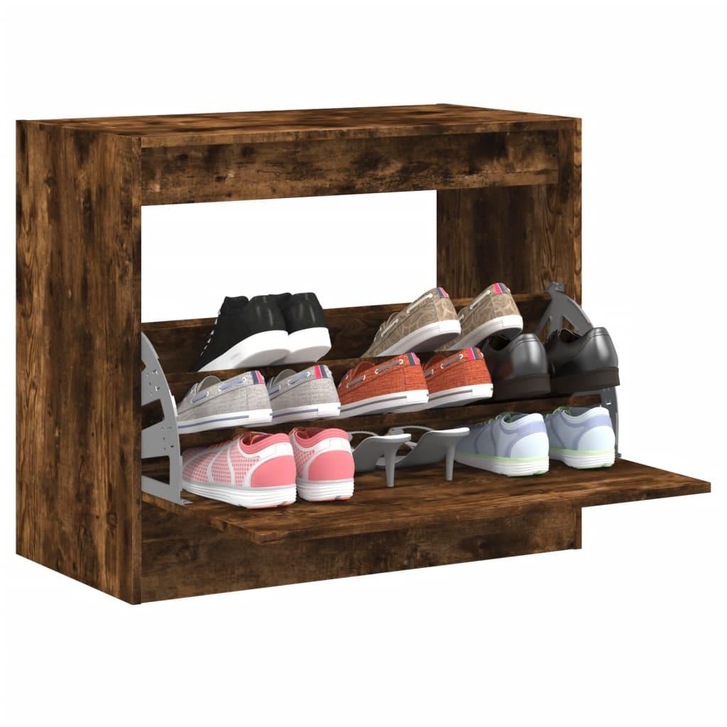 VidaXL Armoire à chaussures bois d'ingénierie  