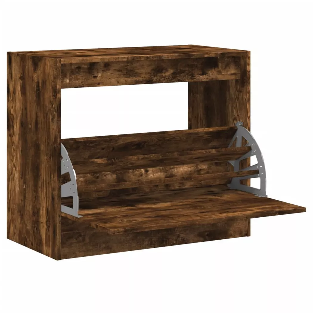 VidaXL - Armoire à chaussures bois d'ingénierie, One Size, Marron