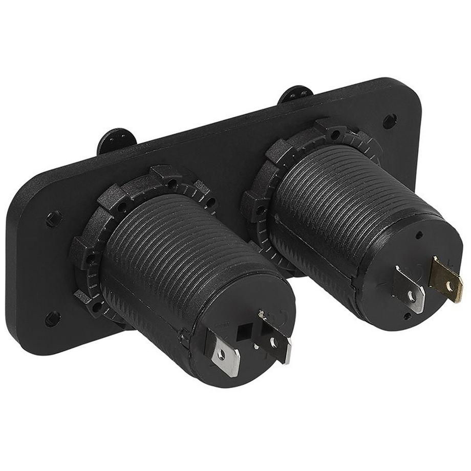 Pricenet  Kit d'encastrement : prise DIN + port USB double type A 2x2100mA 