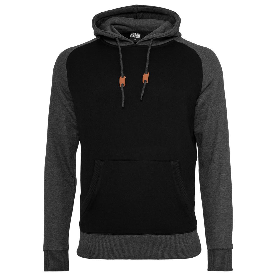 URBAN CLASSICS  hoodie urban classic raglan contrat 