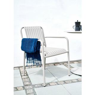 SCHOU Chaise de jardin empilable STELLA, gris silex  