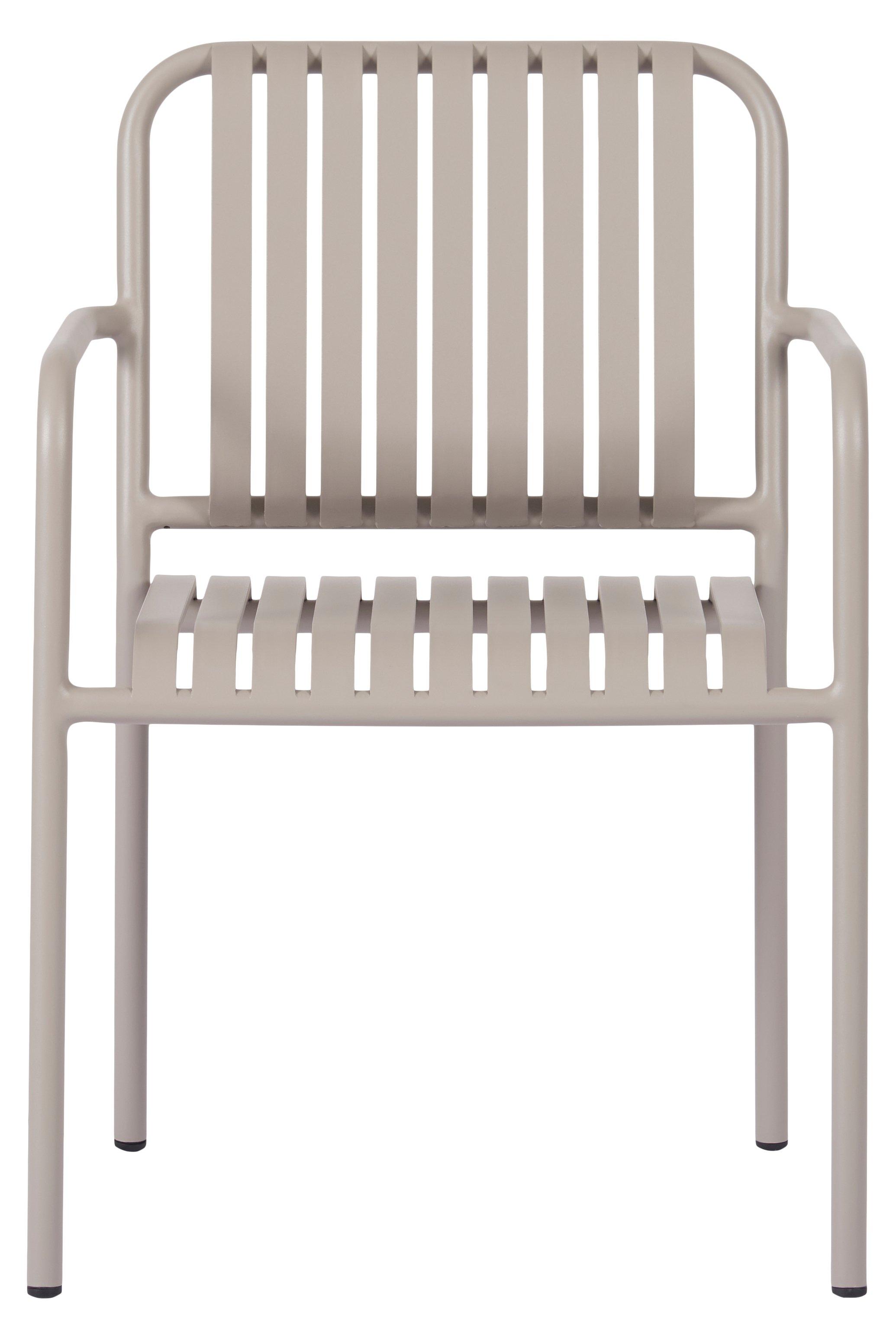 SCHOU Chaise de jardin empilable STELLA, gris silex  