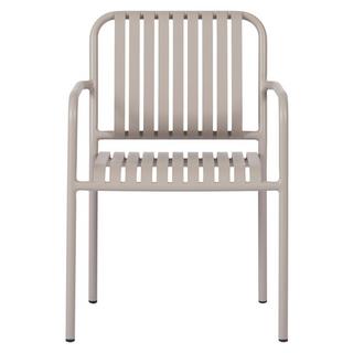 SCHOU Chaise de jardin empilable STELLA, gris silex  