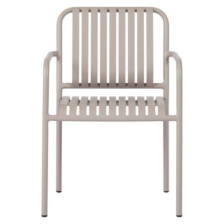 SCHOU Chaise de jardin empilable STELLA, gris silex  