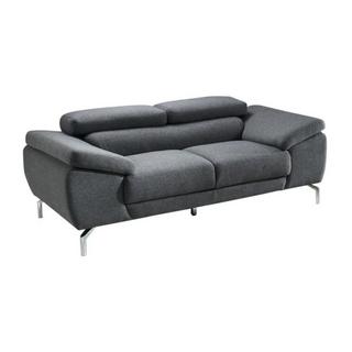 LINEA SOFA Divano 2 posti in tessuto Grigio GRETEL  