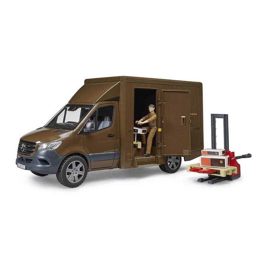 bruder  MB Sprinter UPS mit Fahrer und Zubehör 