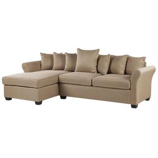 Beliani Ecksofa aus Polyester Modern VIKNA  